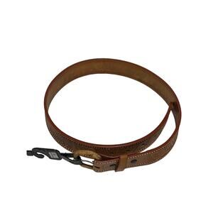 Tooled Leather Western Express Belt Patriotic USA Stars And Stripes 32 USA